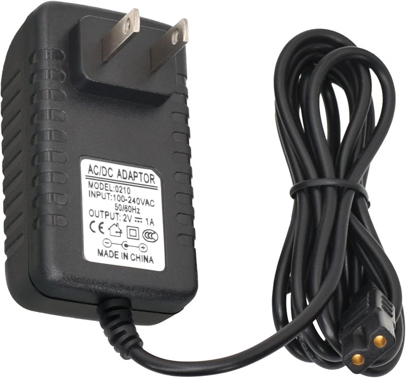 BOEEA 2V Charger Replacement for Wahl Shaver Shaper 8061, 8163, 8786-1001, 7367, 7029, 7060, 7035, 7339, 4000, 7063-017, ‎7065-017, WAKH4, 7064-017, 7061-917, 5-Star Series Trimmer Clipper Power Adapter - Image 1